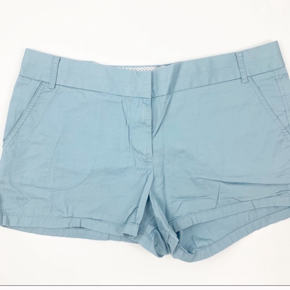 J. Crew 2.5” Light Blue Chino Shorts, Size 6